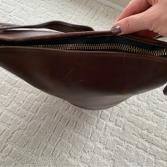 Vintage Coach 9085 Duffle Sac Bucket Shoulder Bag Brown Leather - Picture 8 of 12